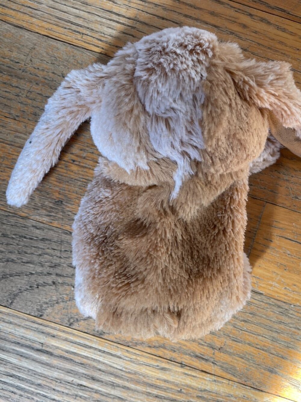 Folkmanis Rabbit Puppet Lop Bunny Easter Small White Tan 6.5" - Picture 4 of 9